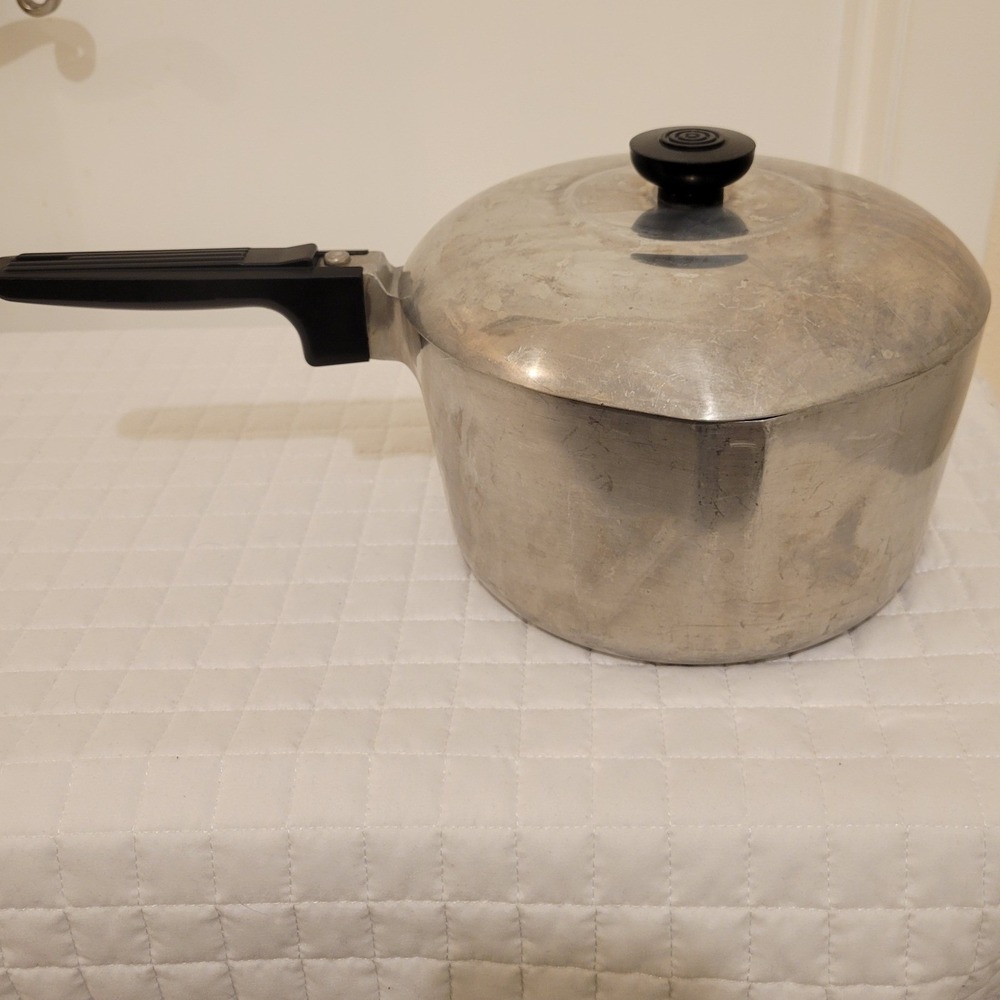 VTG GHC Magnalite Guardian Service Cast Aluminum Pot Pour Spouts Lid MCM Kitchen
